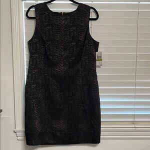 Michael Kors Black Patterned Mini Dress